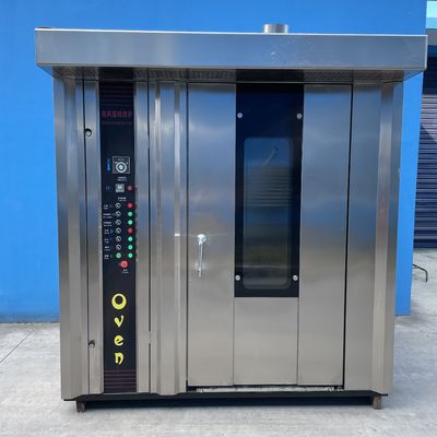 64 Trays Diesel Oil Rotary Oven for Bread Production Line Machine at Shanghai
