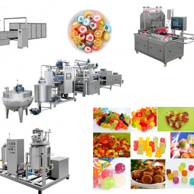 Semi-Automatic Mixer Fruit Jelly Candy Making Machine with Automatic Candy Depositing