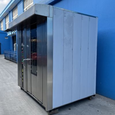 64 Trays Diesel Oil Rotary Oven for Bread Production Line Machine at Shanghai