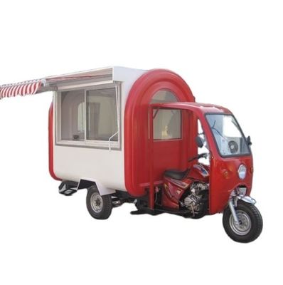 3 Wheel Mobile Electric /Gasoline Tricycles Food Truck for Vegetable Processing Plant