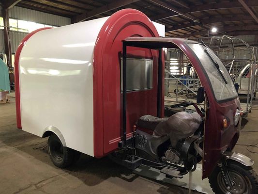3 Wheel Mobile Electric /Gasoline Tricycles Food Truck for Vegetable Processing Plant