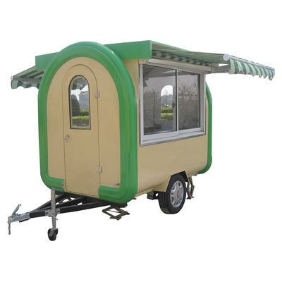 CE Approved 2 Wheels One Axle Food Truck/Trailer with Ice Beer and Mochi Ice Cream