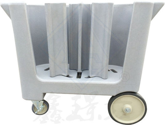 Adjustable Plate Caddy Dish Collecting Trolley for Dish Storage and Cart Convenience