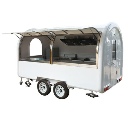 2/4 Road Wheels Fast Breakfast Food Carts for High Safety Level Mobile Kitchen Trailer
