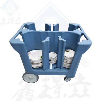 Kitchen Equipment Food Warm Rotomolding Dish Cart with Big Wheels and Customized Color