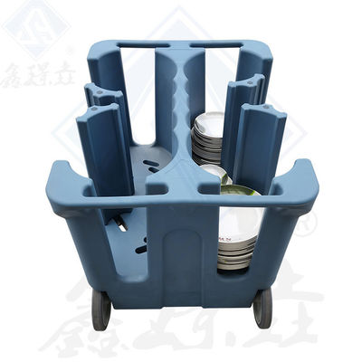 Kitchen Equipment Food Warm Rotomolding Dish Cart with Big Wheels and Customized Color