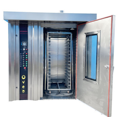 Stainless Steel 16 Trays Diesel Oil Commercial Electric Mooncake Convection Oven Silver
