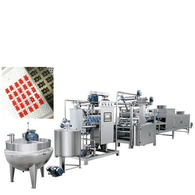 Lollipop and Gummy Bear Candy Making Production Line with Automatic Soft Sweets Machine