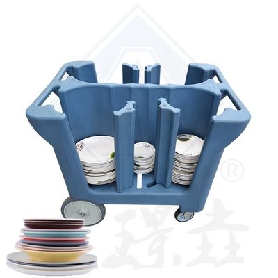 Customized Color Dish Collecting Trolley for Restaurant Efficiency and Organization