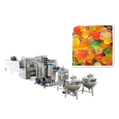 Lollipop and Gummy Bear Candy Making Production Line with Automatic Soft Sweets Machine