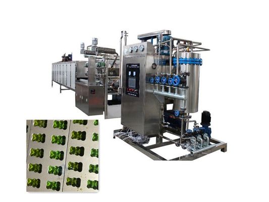 Lollipop and Gummy Bear Candy Making Production Line with Automatic Soft Sweets Machine