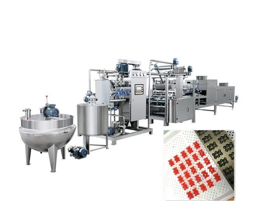 Voltage 380V Candy Making Production Line Gummy Bear Forming Lollipop Candy Machinery