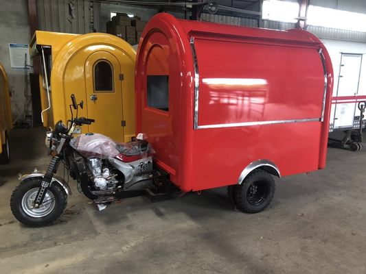 1500kg Load Capacity Gasoline Mobile Kitchen Food Truck Motor Tricycle and Online Support