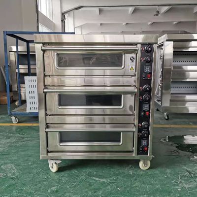3 Deck 6 Tray French Bread Oven Gas with Multifunctional Design at Direct