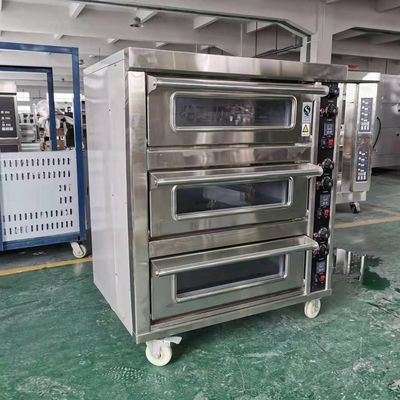 3 Deck 6 Tray French Bread Oven Gas with Multifunctional Design at Direct