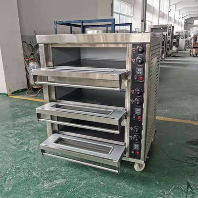 3 Deck 6 Tray French Bread Oven Gas with Multifunctional Design at Direct
