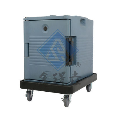 Food Display Black Insulated Commercial Catering Warmer Transport Container Trolley