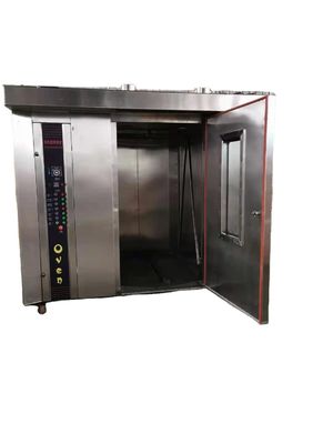 Power Source Gas Bread Bakery Equipment 32 Trays Rotary Oven Commercial Baking Machine