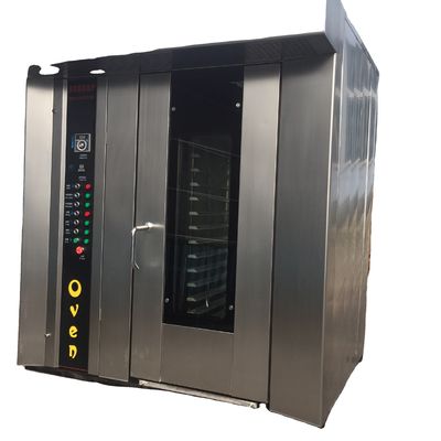 Power Source Gas Bread Bakery Equipment 32 Trays Rotary Oven Commercial Baking Machine