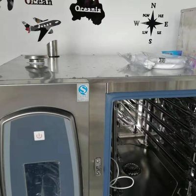 8-tray gas convection combi oven for baking French bread CE certified and 18.6kw power