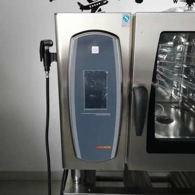 8-tray gas convection combi oven for baking French bread CE certified and 18.6kw power