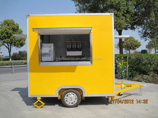 Custom Cooking on the Go Road Wheel Crepe Food Cart for Hotels and Gas Tow Truck