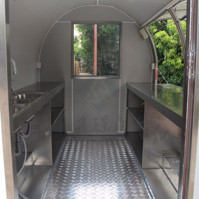 CE Approved Mobile Food Truck Trailer with High Productivity and 2300*1750*2100mm Size