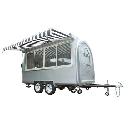 Tasty Large BBQ Bubble Tea Fruit Ice Cream Churros Crepe Coffee Cart Food Truck Trailer