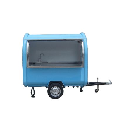 2300*1650*2300mm Mobile Barber Truck Modern Crepe Trailer for Drinks and Food Vending
