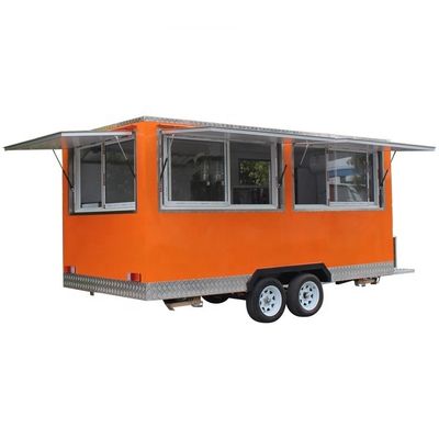 Outdoor Bread Carts for Sancks and Mobile Coffee Trailer at Commercial Merchandise Cart