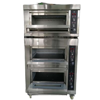 Baking Machinery Function Electric Gas Cake Pizza Oven with Competitive and 3 Deck 9 Trays