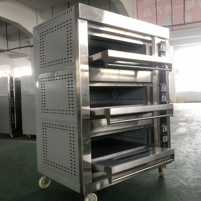 Baking Machinery Function Electric Gas Cake Pizza Oven with Competitive and 3 Deck 9 Trays