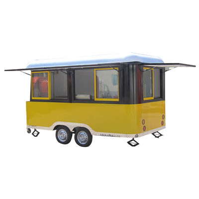 Commercial Catering Concession Trailer with 4 Road Wheels and Fully Equipped Kitchen