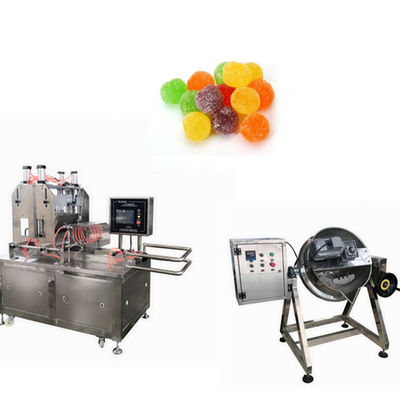 Depositing Sugar Double Colors Gummy Machine Hamburg Pizza Jelly Candy Making Machinery