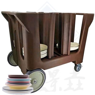 Plastic Hotel Buffet Food Equipment Serving Trolley for Restaurant Dishes Collection