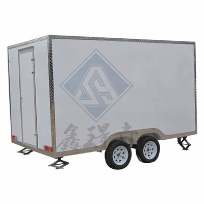 Tow Bar Trailer Street Food Trucks Miami Ice Cream Galvanized Food Trailer Drinks Hot Dog Coffee Cart for Bakery