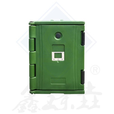 Customized Size Insulated Box with Small Wheels and Multi-colored Design at Lunch Box