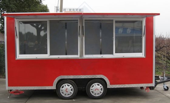 200 Set Outdoor Street Food Vending Cart with Full Kitchen Outdoor Mobile Food Carts