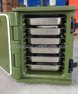 90L Capacity Insulated Front-Loading Food Pan Carrier for Hot Food Transport