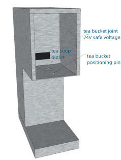 Automatic Tea Extractor with 5L Water Storage Bin Capacity and 3.1KW Input Power