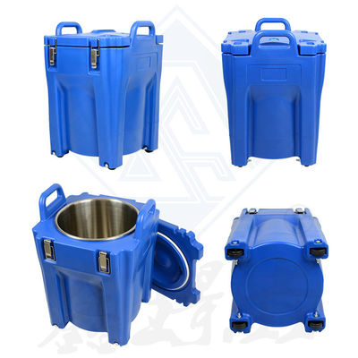 Insulated Portable Round Barrel Beverage Cooler for Food Warming Cabinet Easy to Clean