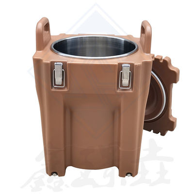 Insulated Portable Round Barrel Beverage Cooler for Food Warming Cabinet Easy to Clean