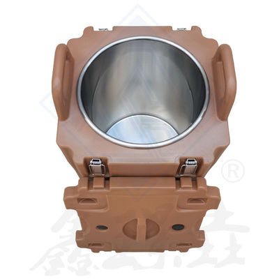 Insulated Portable Round Barrel Beverage Cooler for Food Warming Cabinet Easy to Clean