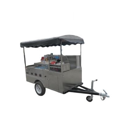 Long Service Life Mobile Food Cart Customized Equipments and Juice Trailer with Wheels