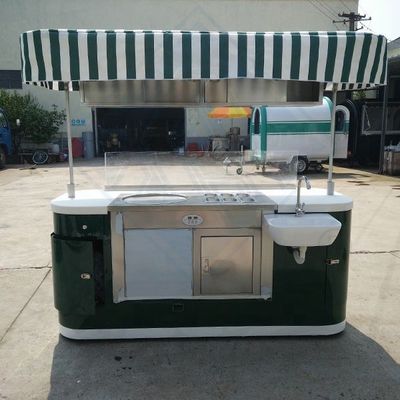 Long Service Life Mobile Food Cart Customized Equipments and Juice Trailer with Wheels