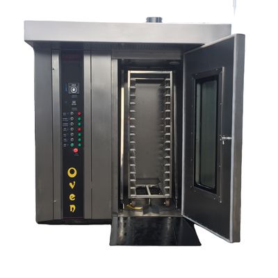 1800X2000X2200mm Full Automatic Commercial Bread Rotary Oven with 1 Rack Loading Quantity