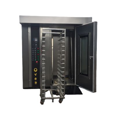 1800X2000X2200mm Full Automatic Commercial Bread Rotary Oven with 1 Rack Loading Quantity