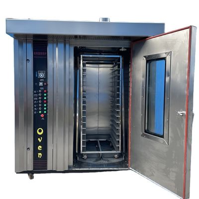 1800X2000X2200mm Full Automatic Commercial Bread Rotary Oven with 1 Rack Loading Quantity