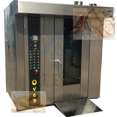 Food Baking Machine with Steam Function 18/32/68 Trays Automatic Rotary Oven
