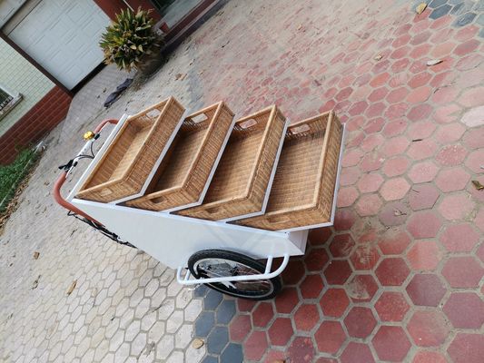 Video Technical Support Customized Food Snack Truck Electric Bike for Hot Food Cart